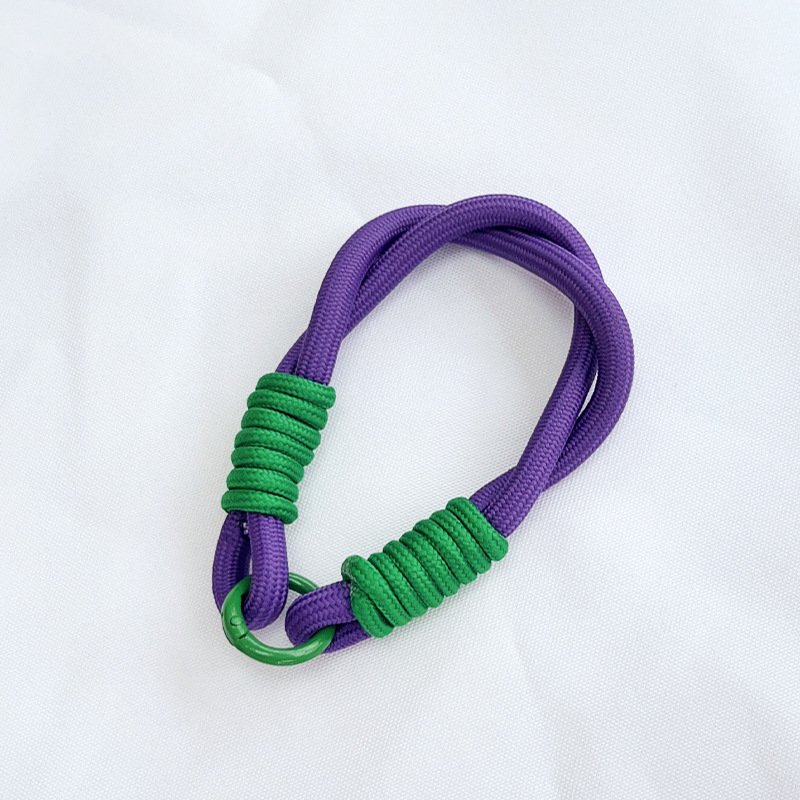 2024 new products DIY Nylon Braided Wrist Rope Mobile Phone Chain Cell Phone Case Universal Short Lanyard