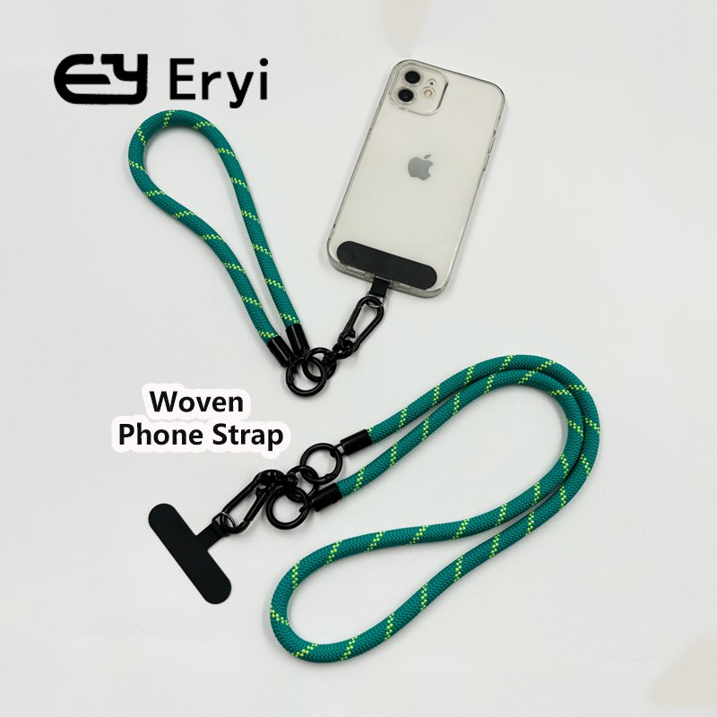 Adjustable Nylon Mobile Phone Straps Lanyard Wristlet Keychain Carabiner Crossbody Anti-Drop Neck/Wrist Strap Durable Cell Phone