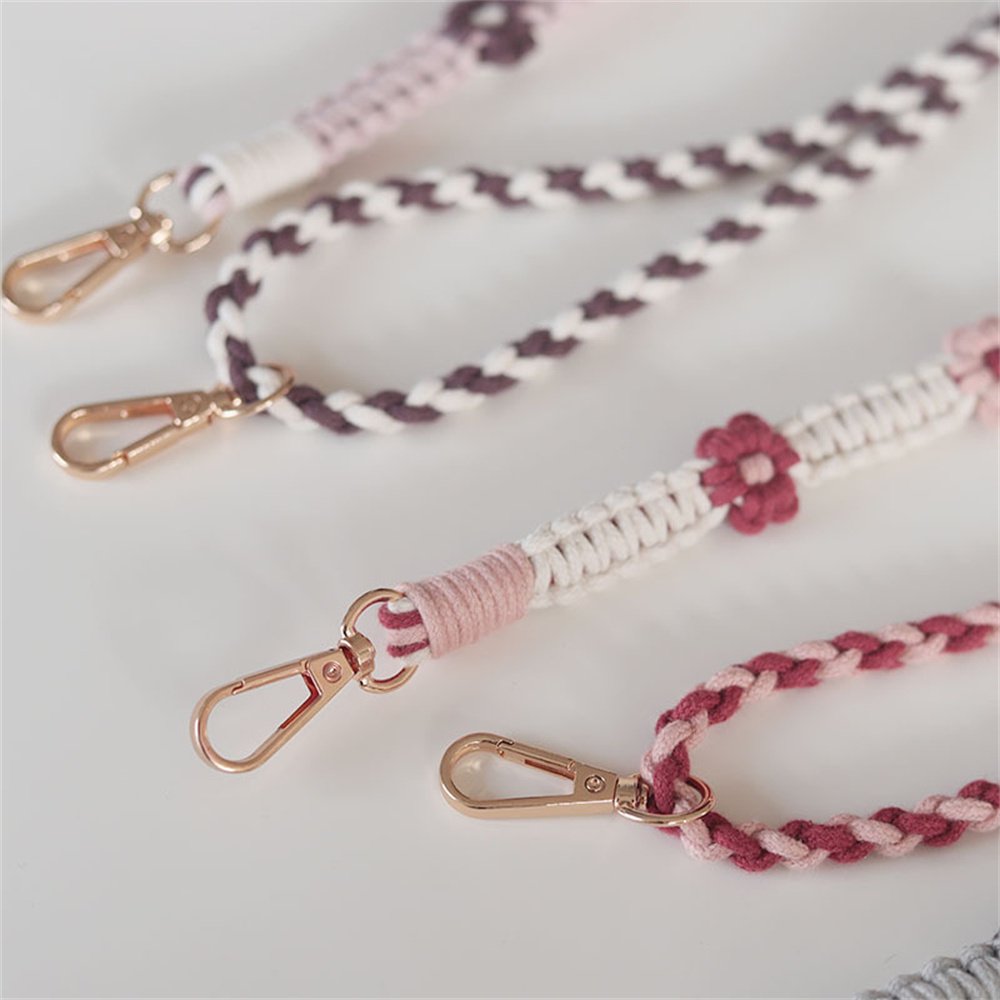 Colorful cute flowers strap adjustable length mobile phone lanyard worker brand lanyard camera lanyard