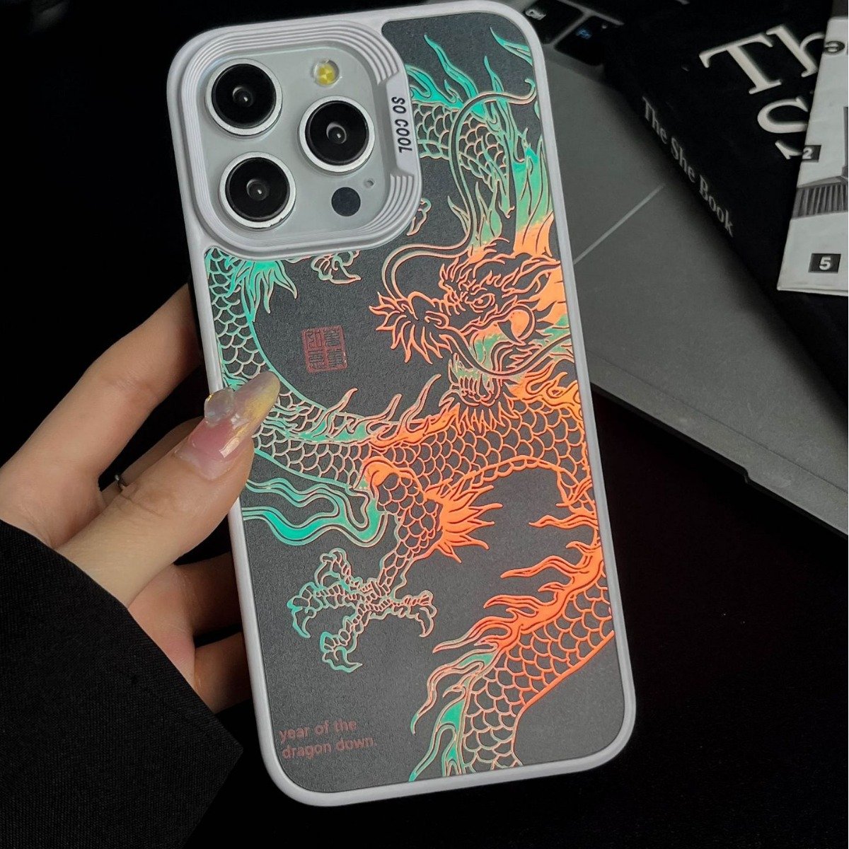 Luminous Glitter clear phone case for iphone 16 15 14 13 12 pro max new desgin fluorescent neon phone case