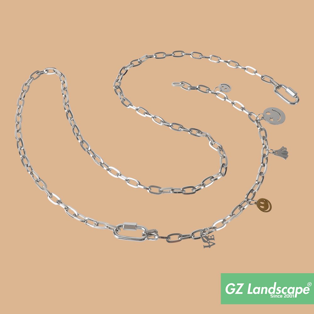 Innovative 2 in 1 wrist crossbody mobile phone chain custom halloween decoration pendant keychain phone strap metal link charm