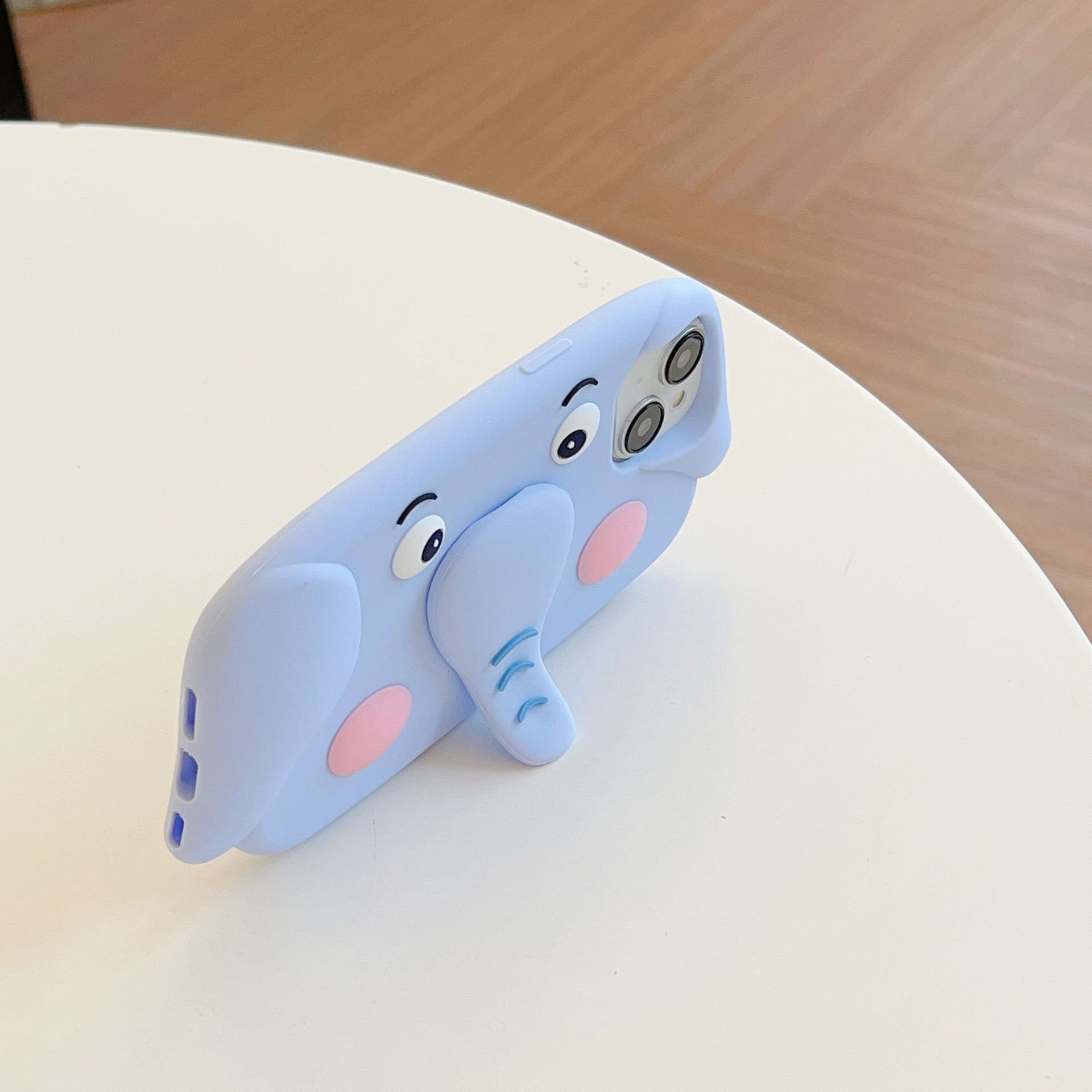 Ins Korean Cartoon Elephant Cute 3D Phone Case For iphone 15 13 12 14 Pro Max 15Pro i11 13promax Silicone Protective Soft Cover