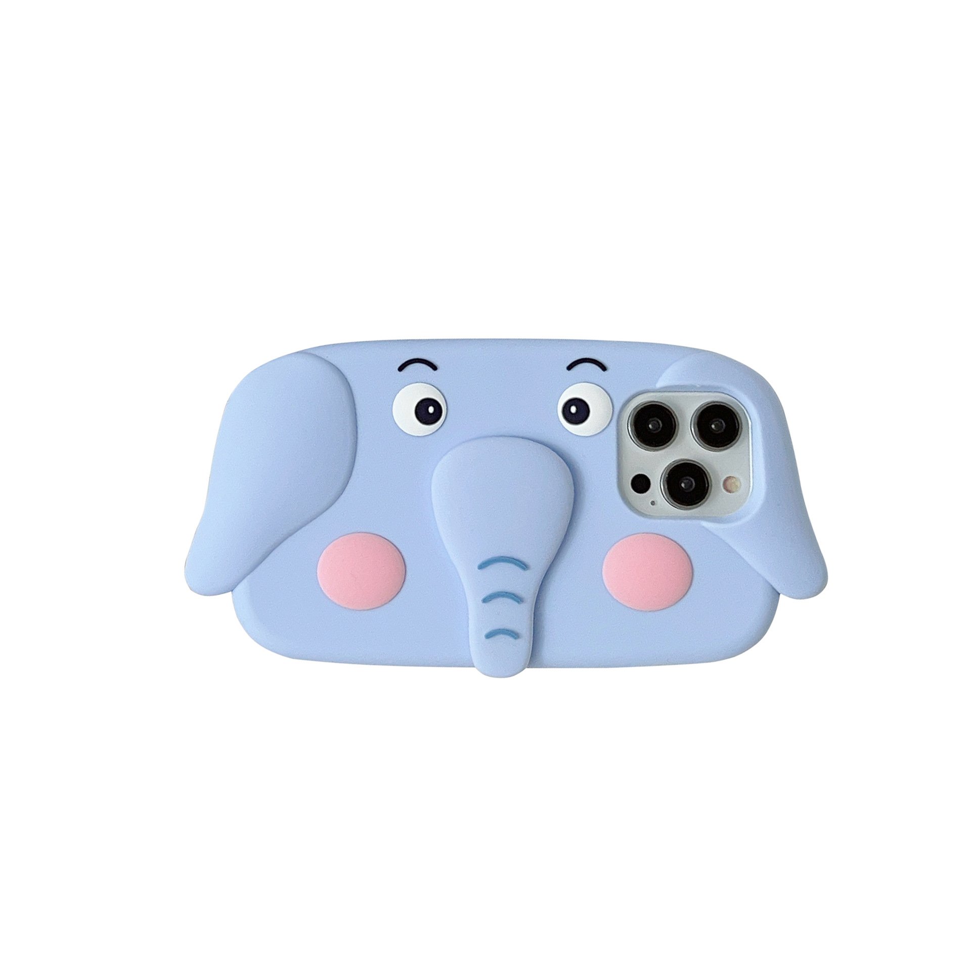 Ins Korean Cartoon Elephant Cute 3D Phone Case For iphone 15 13 12 14 Pro Max 15Pro i11 13promax Silicone Protective Soft Cover