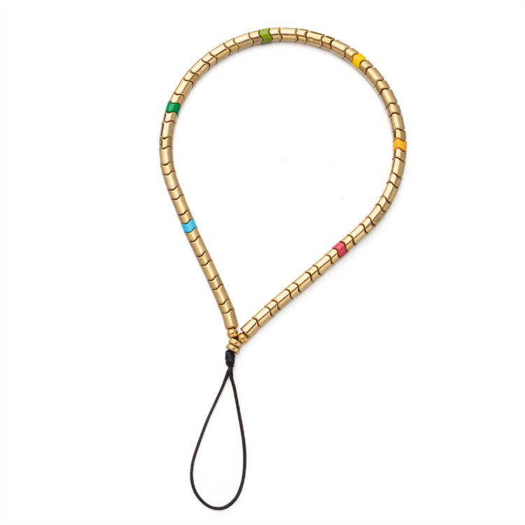 Wholesale Custom Tile Beads Wristlet Phone Straps Charms Mobile Phone Chain Handmade DIY Anti lost Phone Cords