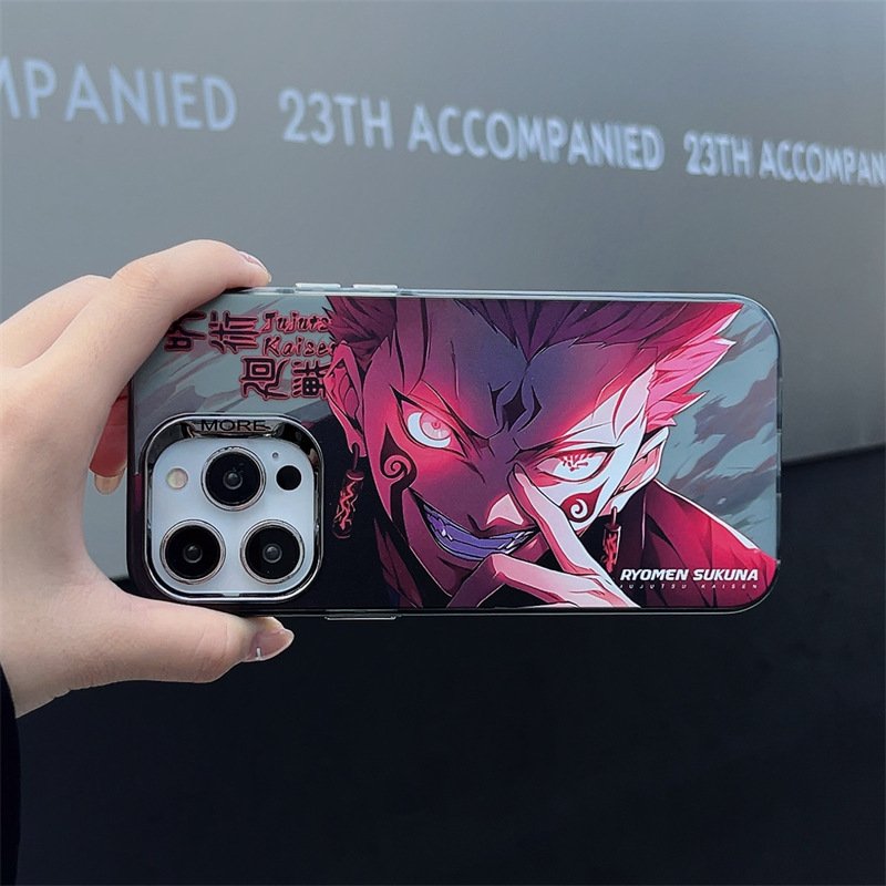 Cartoon Jujutsu Kaisen Mobile Phone Case For iPhone 16 15 14 13 12 11 Pro max Gojo Satoru Print Animation Shockproof Back Cover