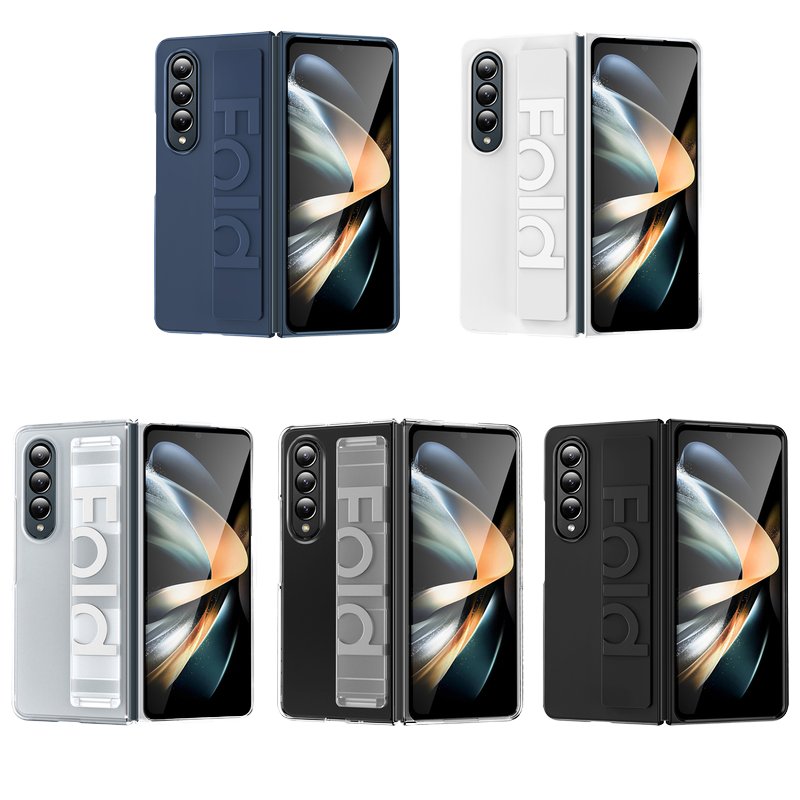 Shockproof hand strap skin feel mobile phone case for Samsung Galaxy Z fold 3/4/5/6