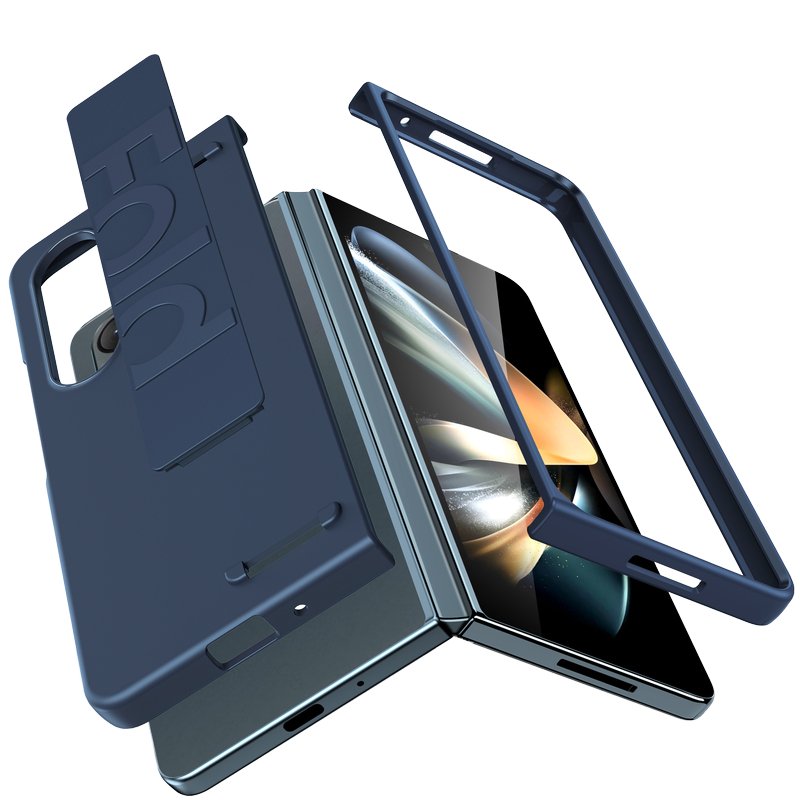 Shockproof hand strap skin feel mobile phone case for Samsung Galaxy Z fold 3/4/5/6