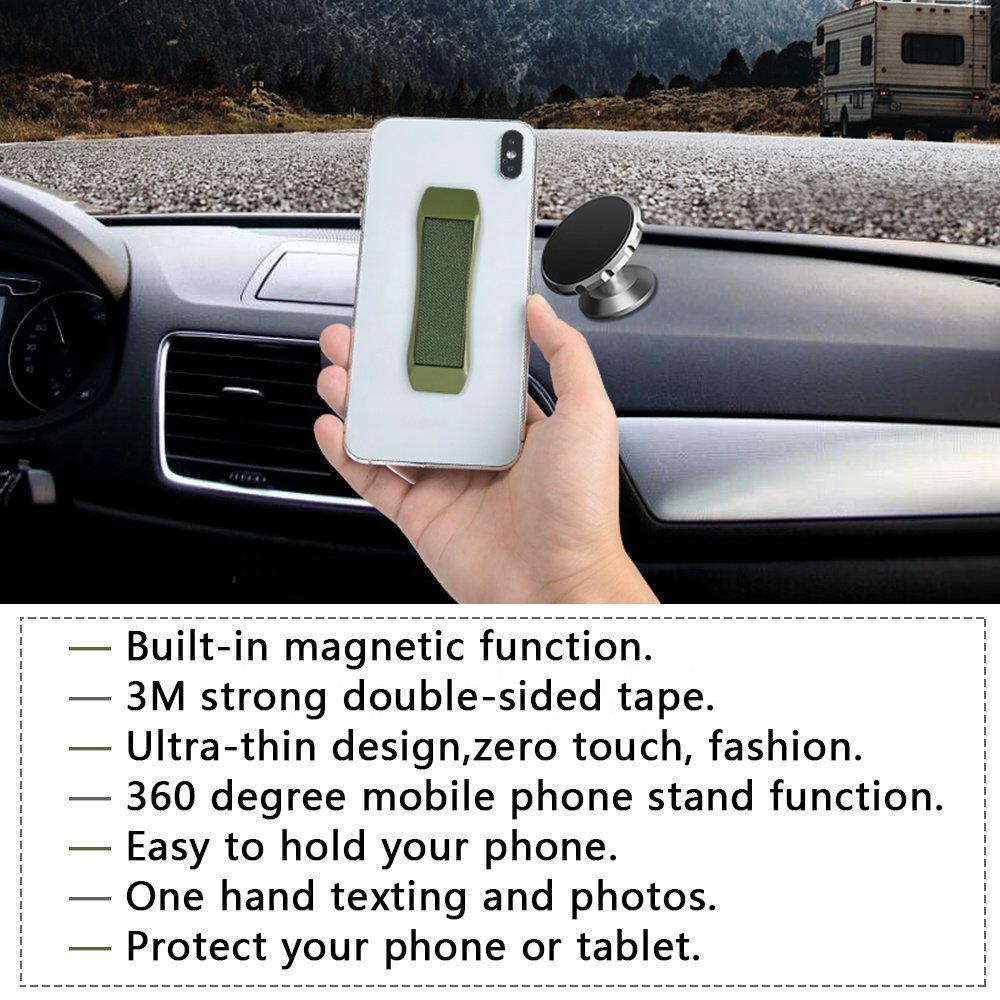 Low price good quality elastic cell phone hand belt finger grip band hand strap universal phone holder for tablet