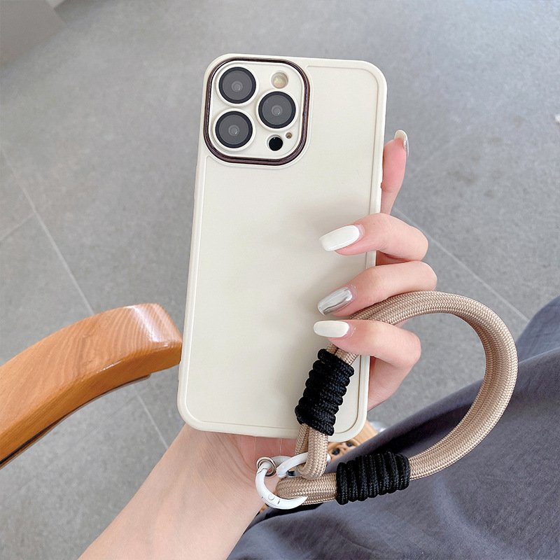 Universal Fashionable Polyester Mobile Phone Lanyard Short Wristlet Keychain with Phone for Cell Use