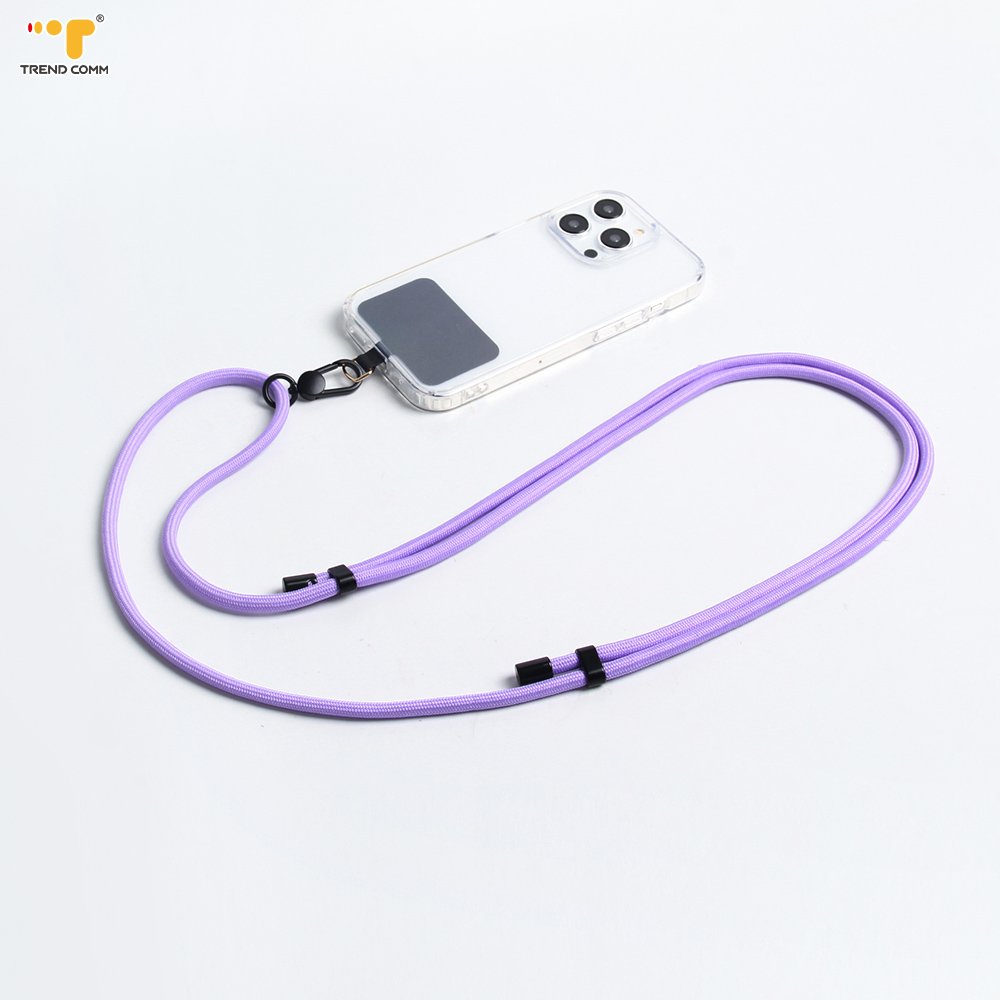 Adjust Length Polyester Crossbody Phone Strap Fashion Sports Style Mobile Phone Chain Hanging Lanyard