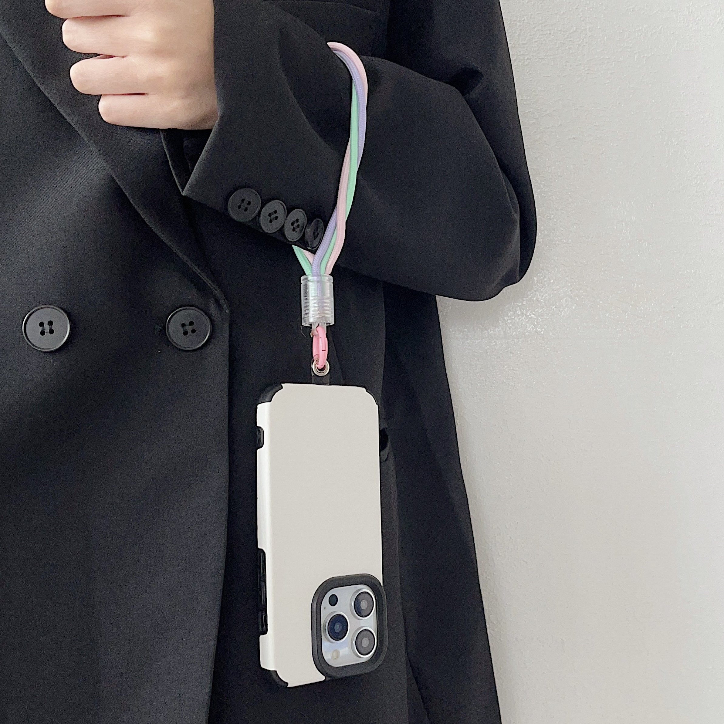 New Mobile Phone Accessories Polyester Hand Wrist Straps Lanyards Preventing Phone Loss Patch Cell Phone Strings Chain Charm