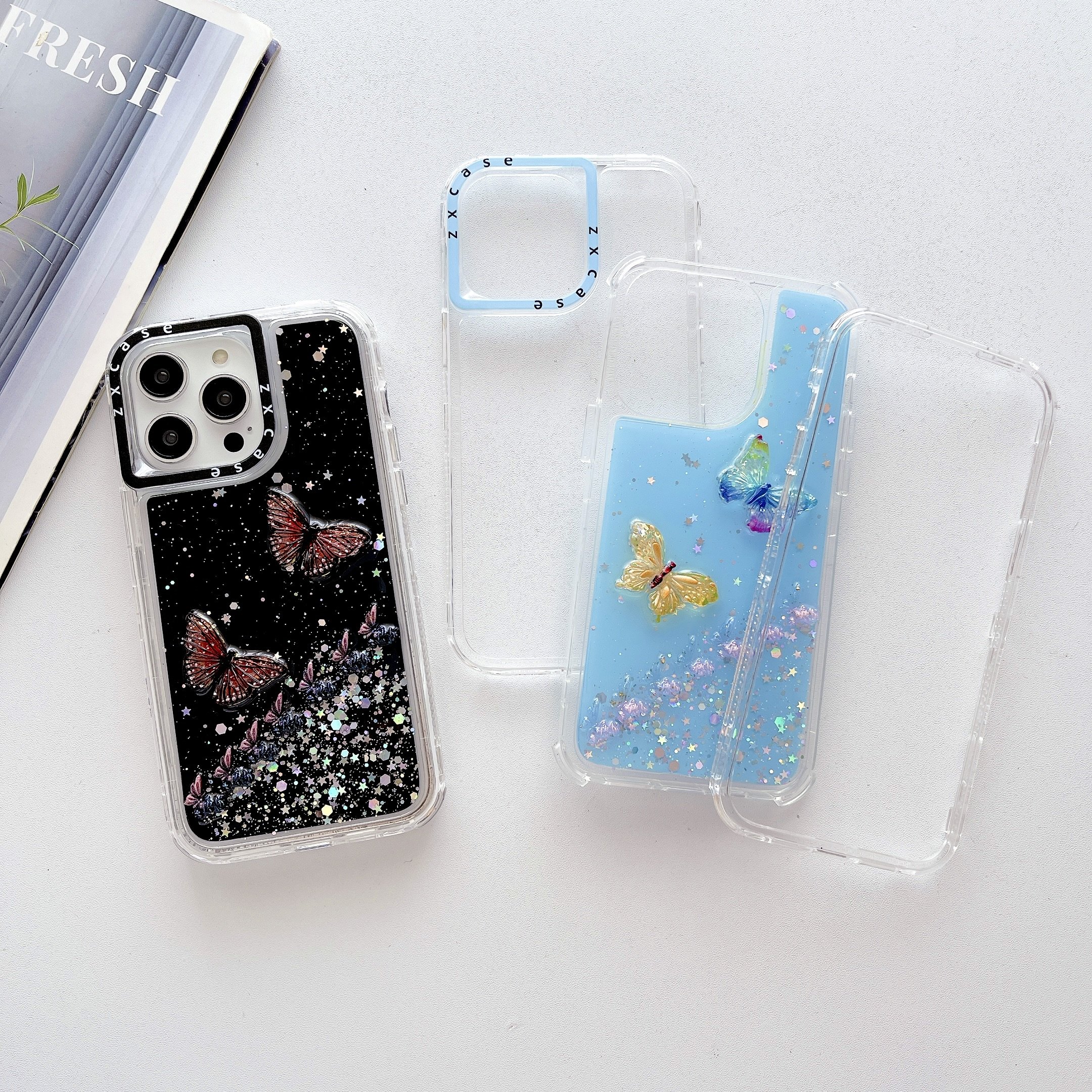 INS DIY Girls Smartphone Case For iPhone 16pro max/s 23 ultra samsung galaxy a15 mobile phone cover