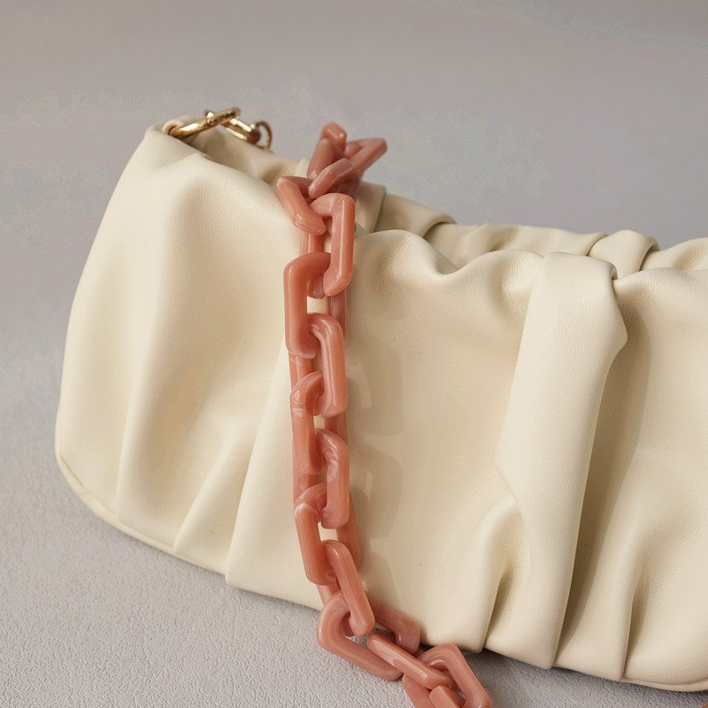 New Acrylic Versatile Phone Chain Bag Shoulder Chain Solid Color Acrylic Resin Thick Mobile Phone Chain Neck Strap