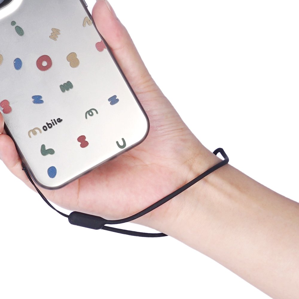 Simple Lanyard Colorful Colors Silicone Wrist Rope Anti-loss Mobile Phone Sling Key Chain