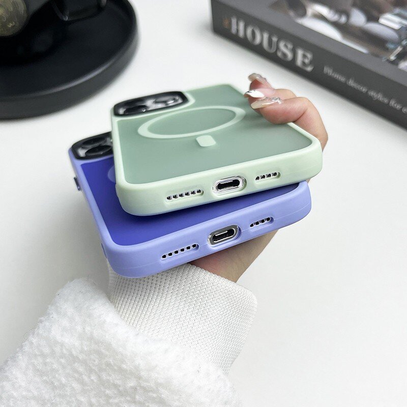 Multicolor Skin feel matte magnetic case for iphone 15 pro max 14 pro max 13 12 11 original protective cover