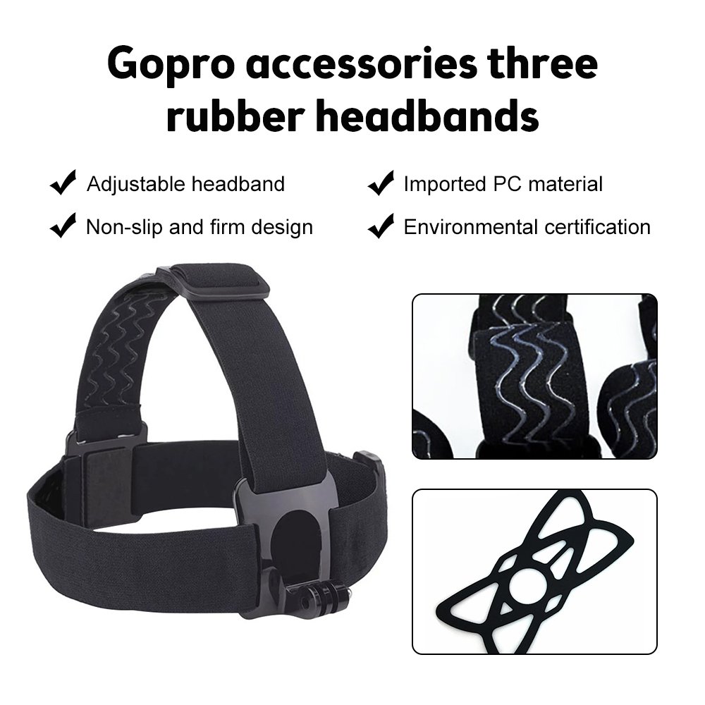 Head Strap for Gopro Hero 10 9 8 7 6 Camera Accessories Mobile Phone Clip Fix for iPhone 13 12 11 Xiaomi Samsung Huawei