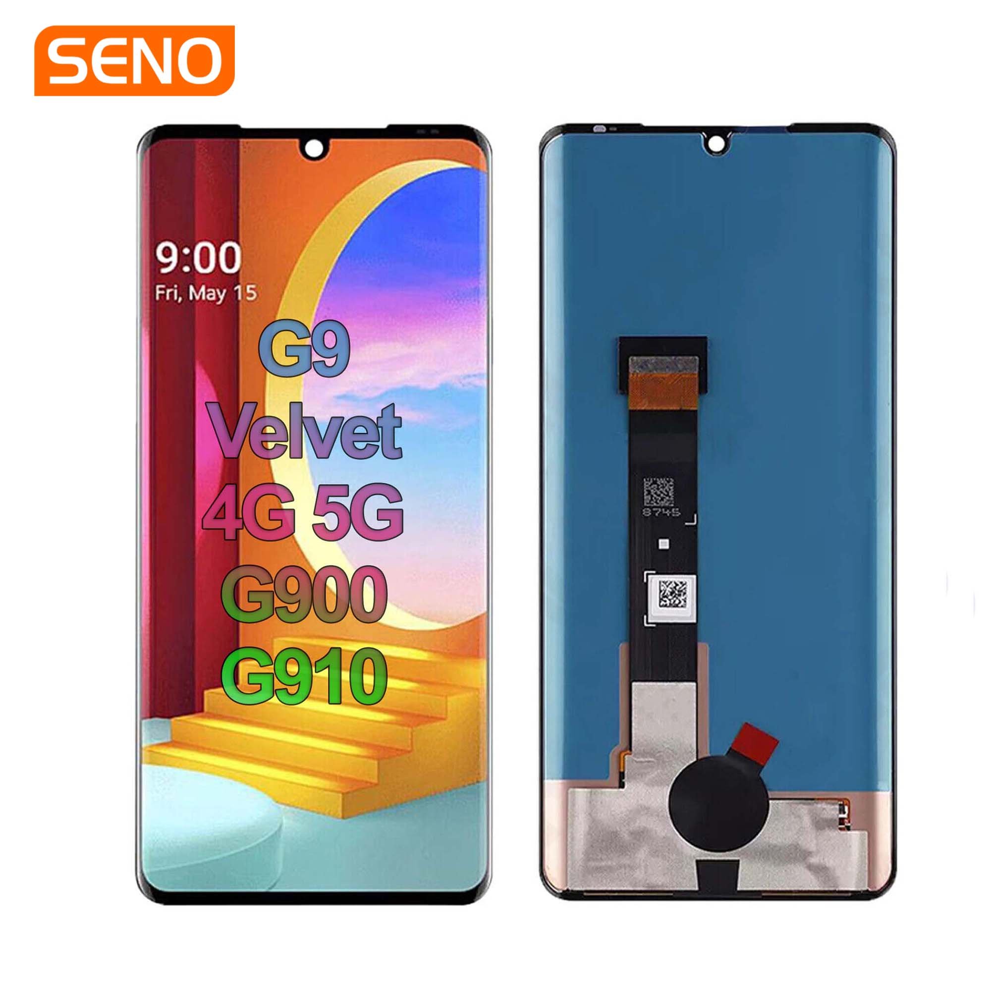 Factory Wholesale Mobile Phone Lcd Screen Display for LG WING 5G Screen with Digitizer Full Assembly Display Touch Replacement