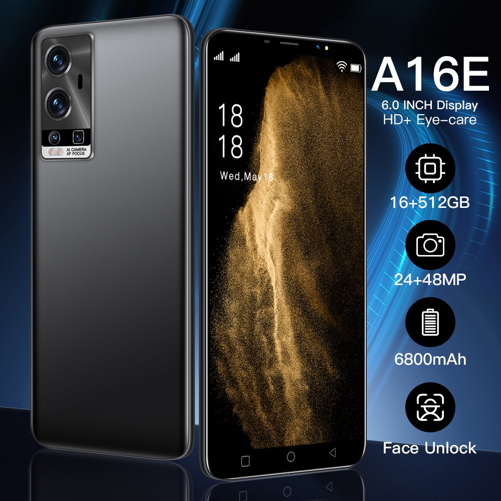 2024 Original Smart Phone 5G Medome Brand New Amsung Galaxay A16E 16G 512G 6.0in Mobile Phone Android Celular Telefon Low Price