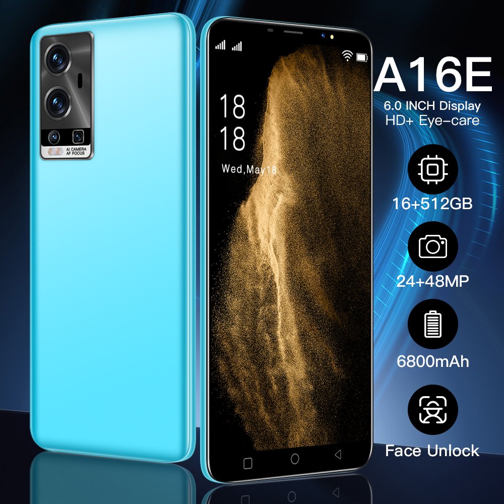 2024 Original Smart Phone 5G Medome Brand New Amsung Galaxay A16E 16G 512G 6.0in Mobile Phone Android Celular Telefon Low Price