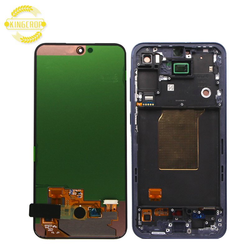 Super Amoled For Samsung Galaxy A55 A556 Mobile Phone LCD, For Galaxy A55 Touch Screen, For Samsung A55 Display With Frame Parts