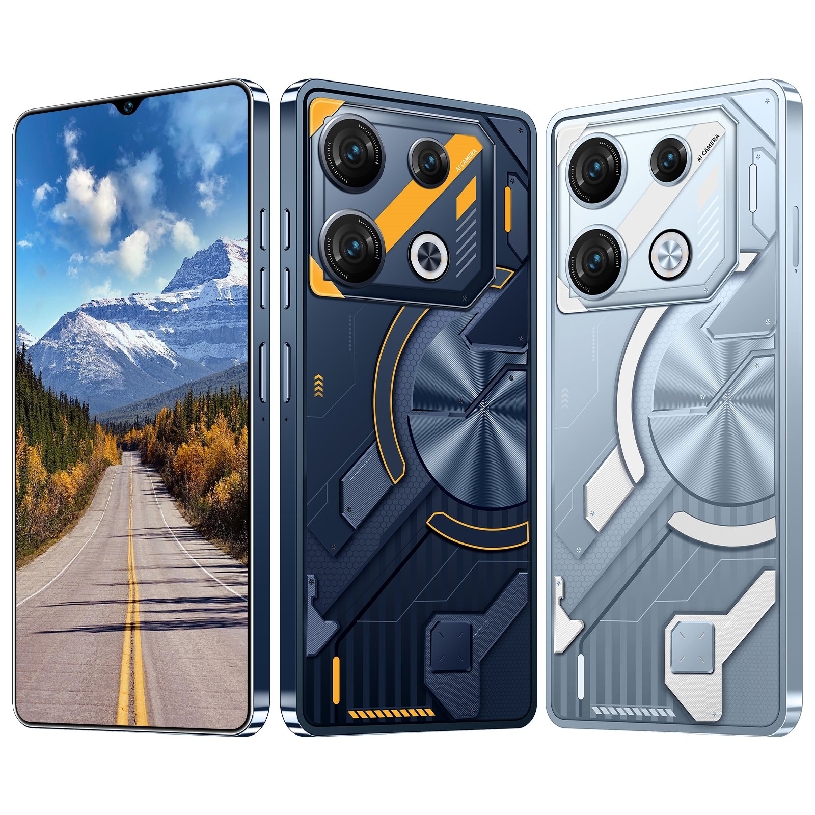 Wholesale GT 10 Pro Smart Phone 7.3 Inch 5G LTE 16GB+1TB Android 13 Quad-Core Dual SIM Standby Big Screen cheap Mobile Phone
