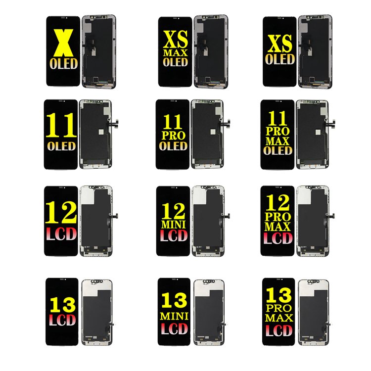 Factory Mobile Phone Lcds Screen Repair FOR Iphone 10 11 12 13 14 Pro Replacement TFT incell OLED original wholesale