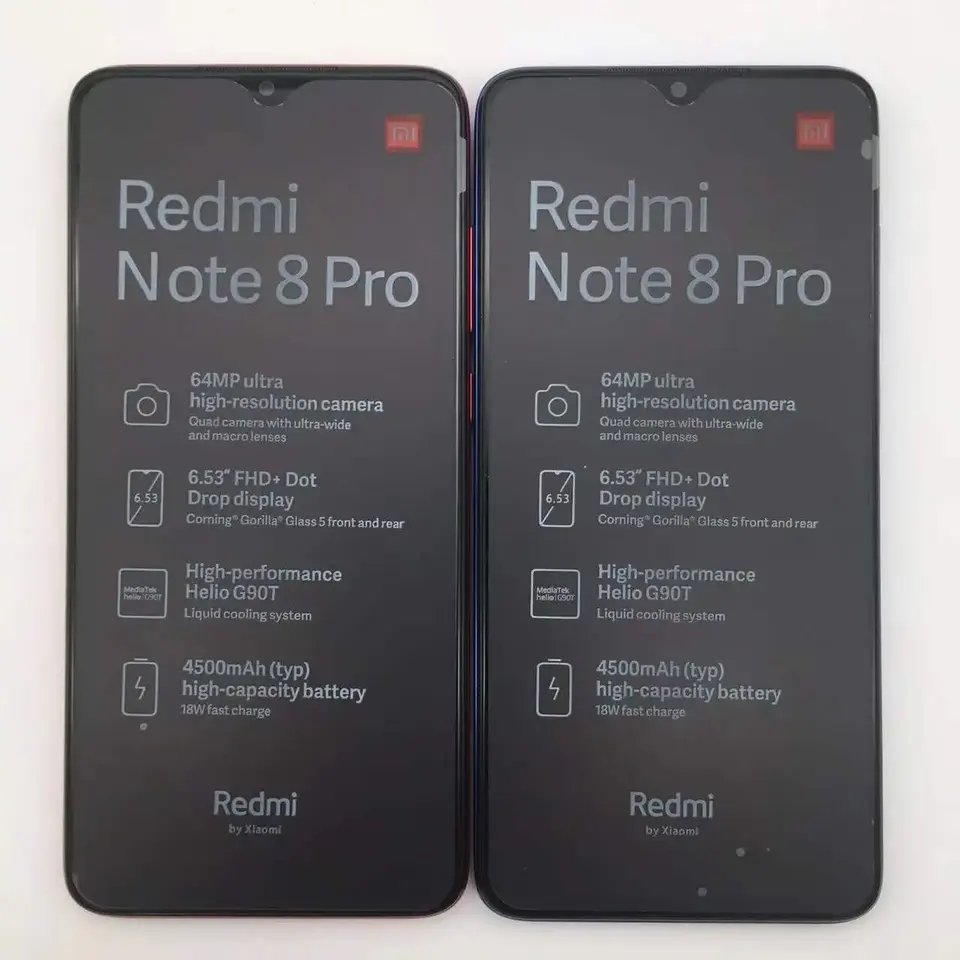 Orginal Xiaomi Redmi Note 8 Pro smartphone Global ROM Version Smartphone Helio G90T 4500mAh 64MP Quad Camera