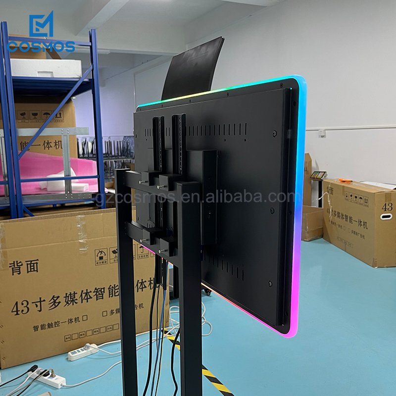 Custom 21 27 32 43 55 Inch Kiosk TouchScreen Display 4k Capacitive Vertical Arcade Game Machine Flat Curved Touch Screen Monitor