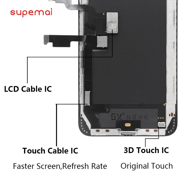 Supemai Factory Wholesale Xr Xs Max Phone Parts Oled Incell Mobile Phone Lcd Screen Displays For Iphone Xr Xs Max Lcd Screen