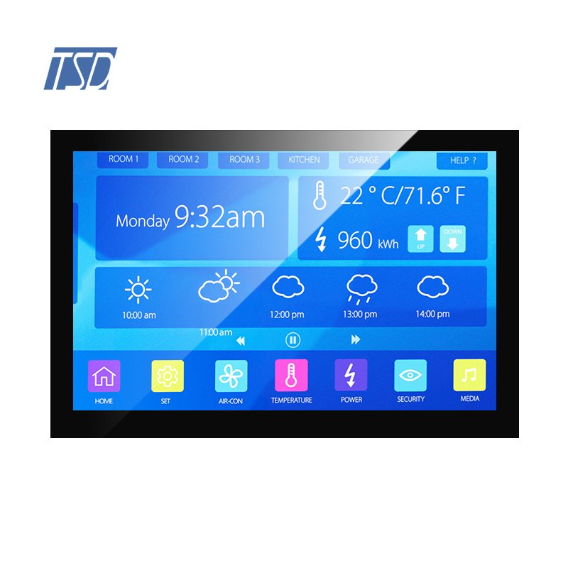 7'' 7 Inch IPS Wide Temperature 800x480 Resolution TN USB I2C Interface Automotive Grade LCD Touch Screen