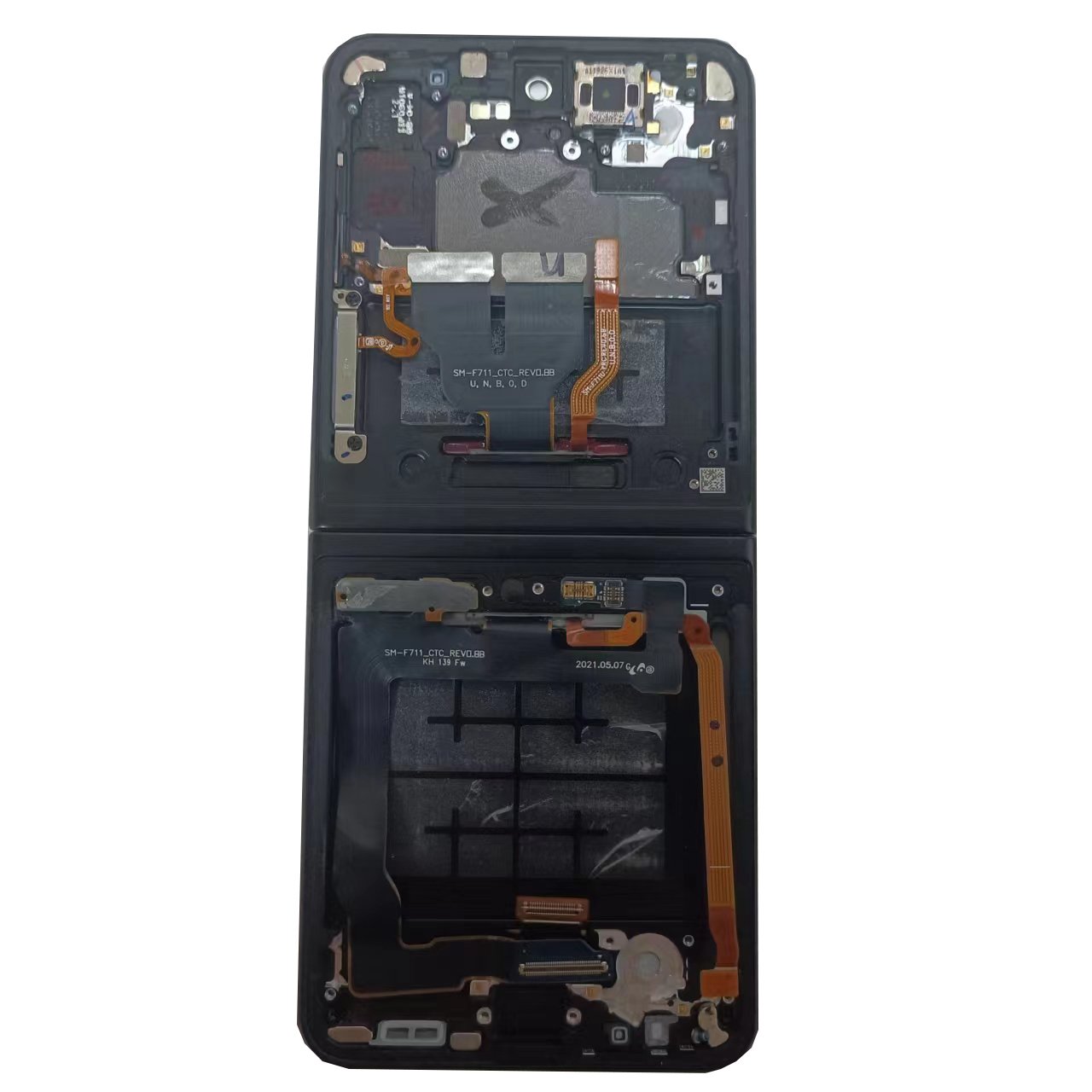 6.7 inch Original For Samsung Galaxy Z Flip 3 F711B F711U LCD Z Flip3 5G display touch screen digitizer Assembly with dots line