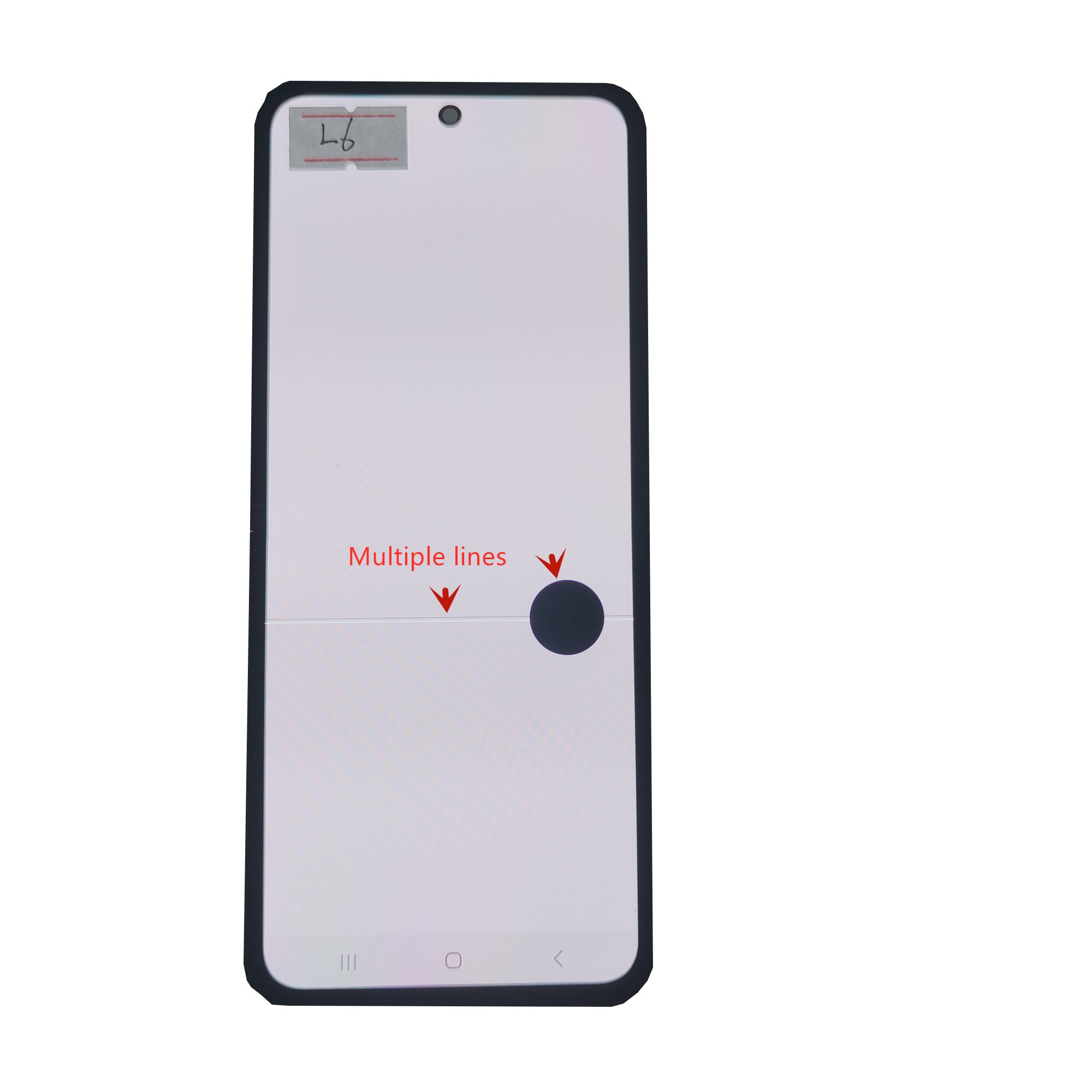 6.7 inch Original For Samsung Galaxy Z Flip 3 F711B F711U LCD Z Flip3 5G display touch screen digitizer Assembly with dots line