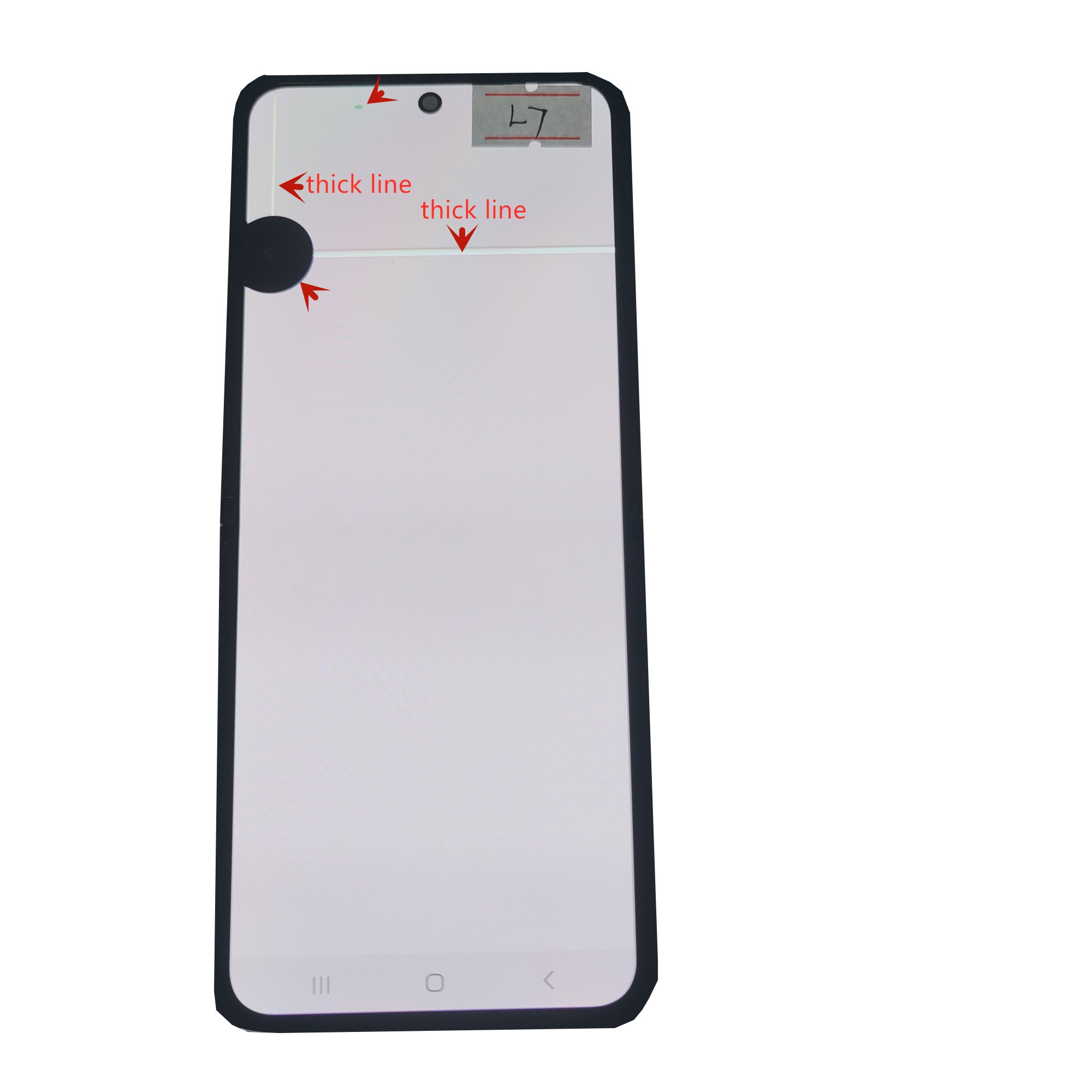 6.7 inch Original For Samsung Galaxy Z Flip 3 F711B F711U LCD Z Flip3 5G display touch screen digitizer Assembly with dots line