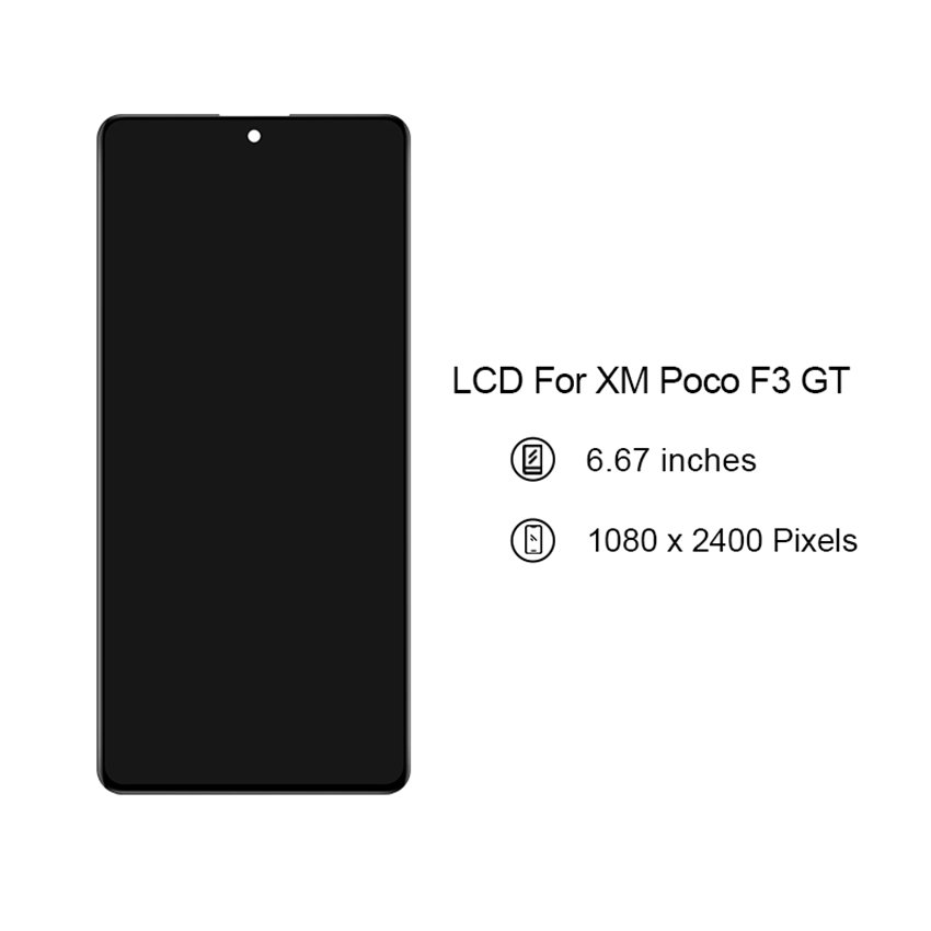 Poco F3 GT Original Mobile Phone Lcd Replacement Display Touch Screen Panel For Xiaomi Poco F3 GT