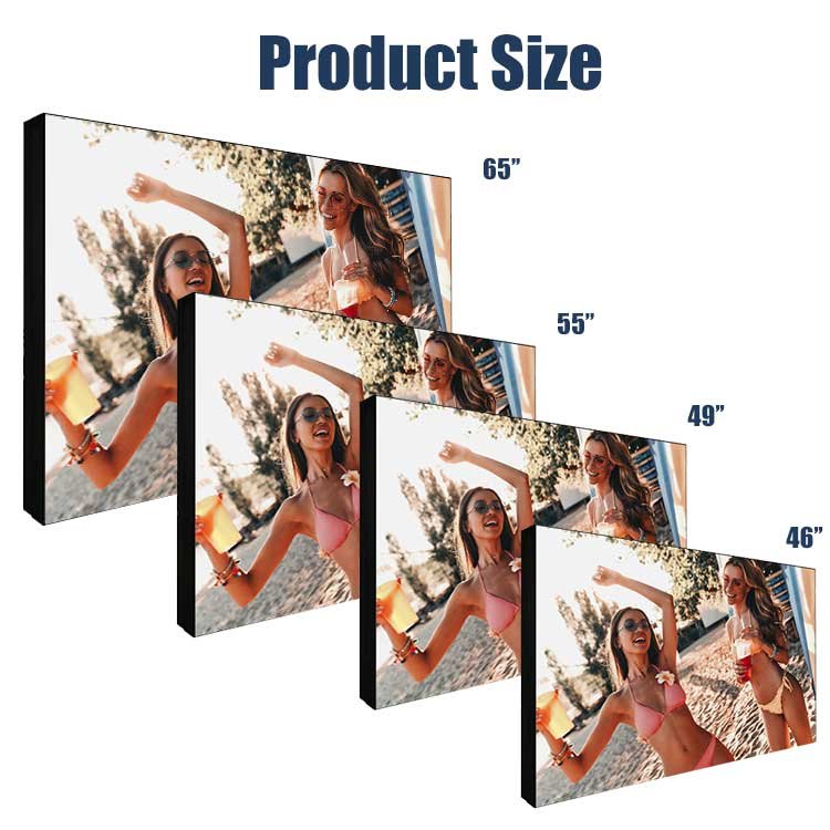 VETO LCD Indoor 43 46 49 55 Inch 4k 2x2 3x3 Splicing Screen Advertising Display 3.5mm Narrow Bezel LCD Video Wall Monitor Panel