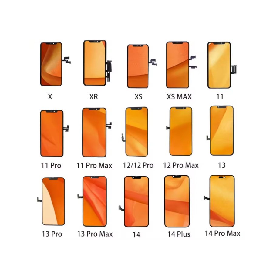 phone spare parts original for iphone 11 12 13 13pro max 14 15 pro max screen replacement oled for iphone xs max xr lcd display