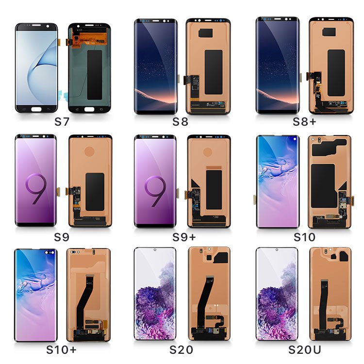 Wholesale Mobile+Phone+LCDs original amoled S8+ S9+ S10+ lcd touch screen for Samsung Galaxy S6 S7 S8 S9 S10 LCD display screen