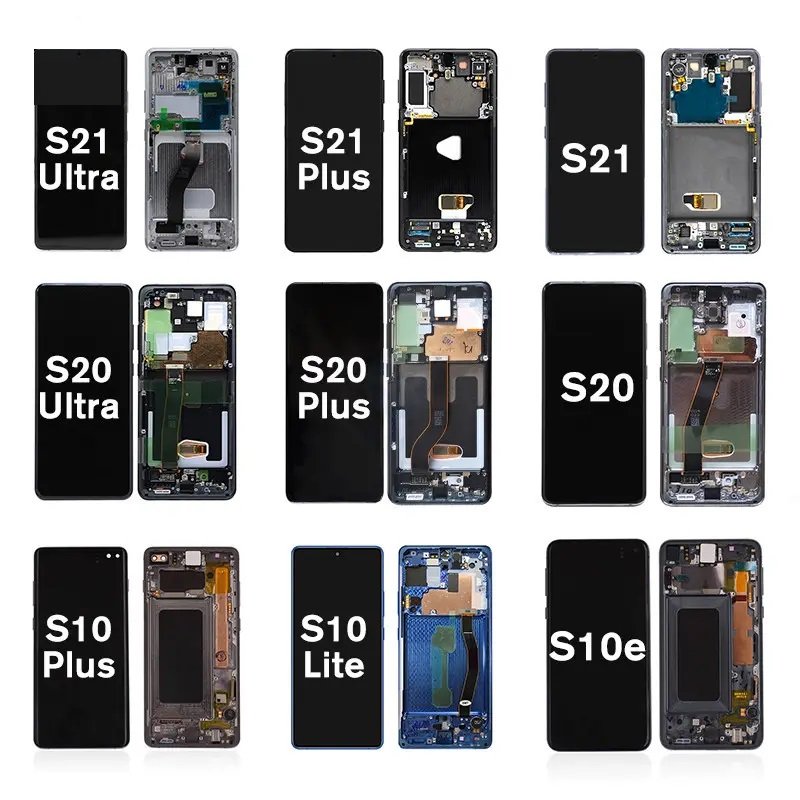 Mobile Phone LCDs Original Amoled S8+ S9+ S10+ Lcd Touch Screen For Samsung Galaxy A10 A10S A11 A12 A20 A20E A20S A21 A21S Lcd