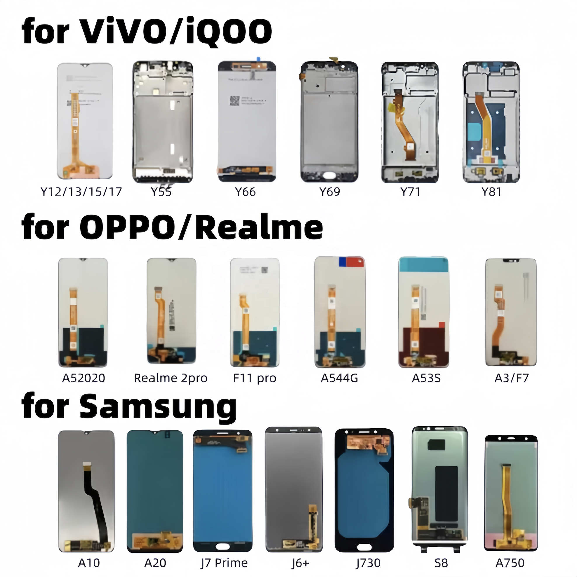 Original Icd for Huawei screen amoled oled incell phone Icds replacement Mate 10 20 30 40 50 Mobile phone lcds