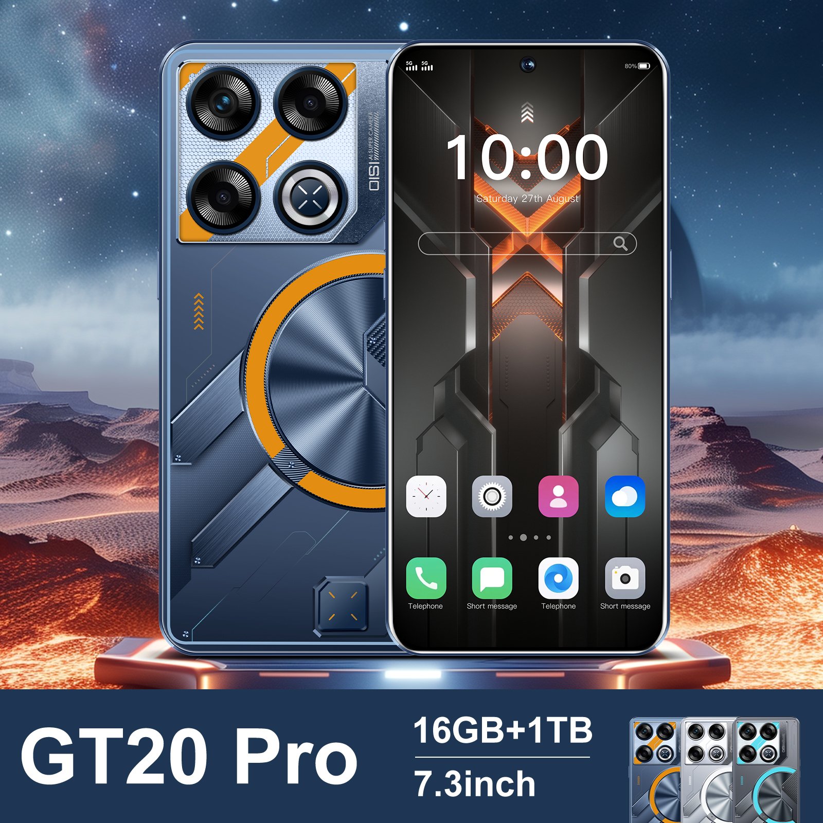 high quality unlocked GT 20 Pro 12+256gb smartphone android 4g & 5g mobile phone original wholesale cellphone