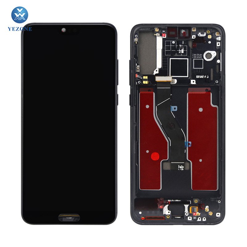 Wholesale Mobile Phone LCD For Huawei P 20 P20 Pro P20 Lite LCD Display Touch Screen Digitizer Assembly Replacement with frame