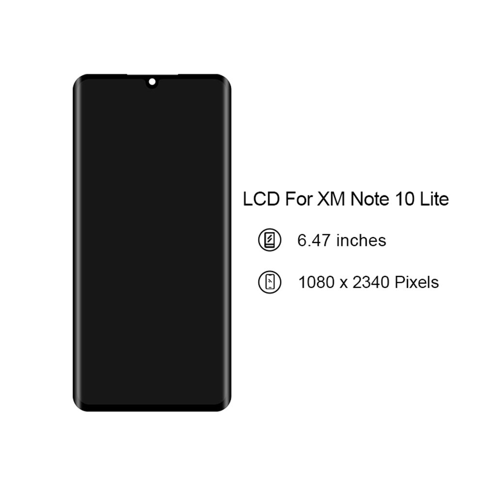 Wholesale Mobile Phone LCD For Xiaomi Note 10 Lite Phone Screen Replacement For Xiaomi Note 10 Lite Display Touch Screen