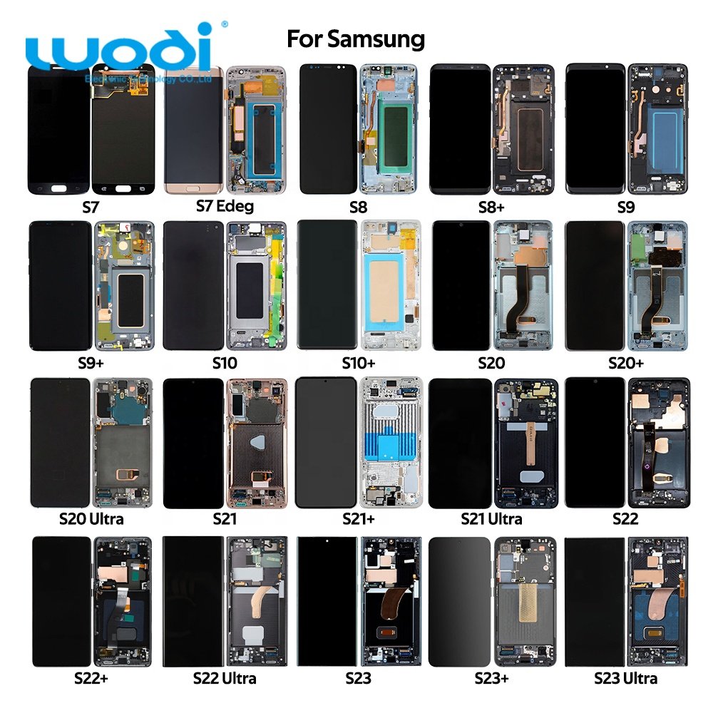 Mobile phone Lcd For Samsung Galaxy S5 S6 S7 S8 S9 S10 S20 S21 Full Size display original lcd touch screen display Replacement