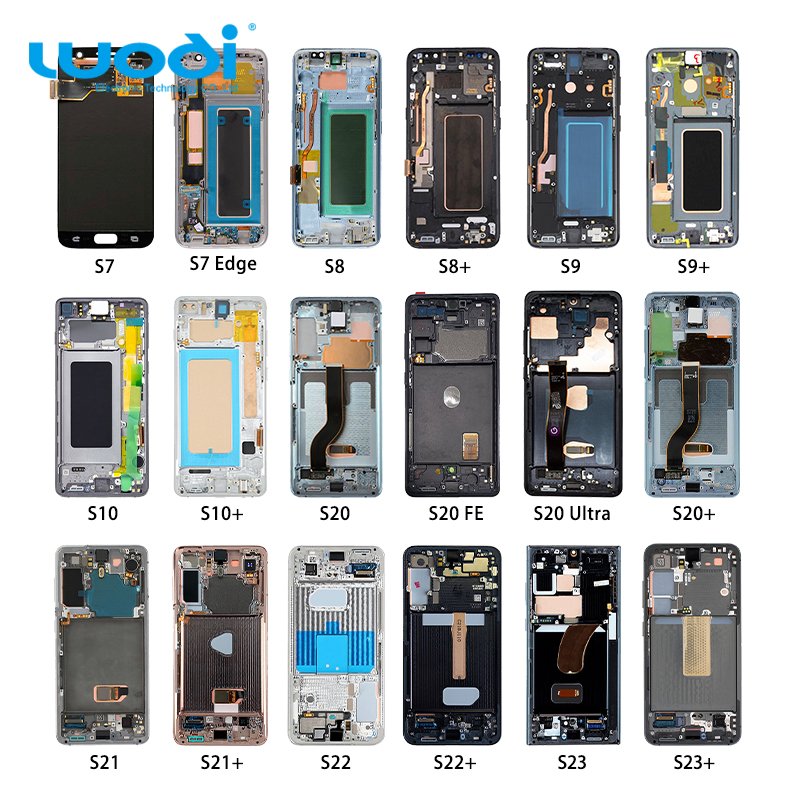 Mobile phone Lcd For Samsung Galaxy S5 S6 S7 S8 S9 S10 S20 S21 Full Size display original lcd touch screen display Replacement