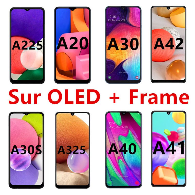 Mobile Phone Lcd Display For Samsung Galaxy A54 A546 With Frame Oled Display Touch Screen