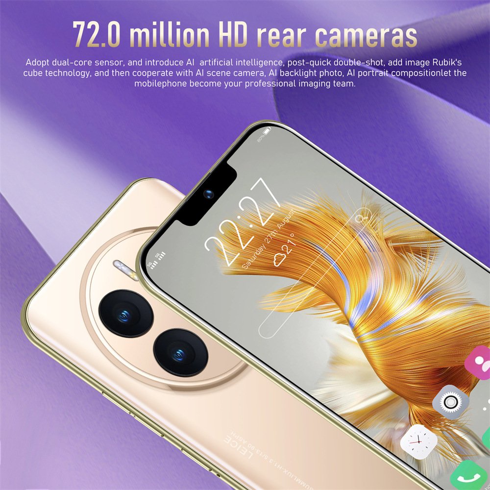 Smartphone MA 50 PRO 7.3-inch large screen smartphone 5 million pixels Android 8.1 (1+8