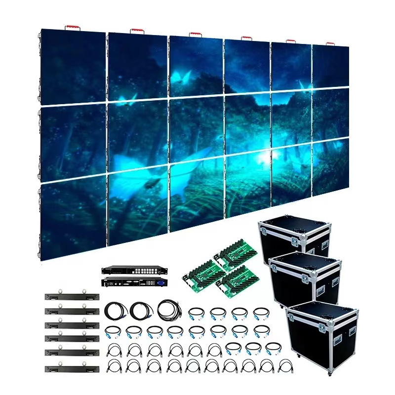 P3.91 Indoor/outdoor Rental Led Screen Led Video Wall Panel Pantalla Led Screen 500*1000mm P2.6 P2.8 P3.91 Led Display Screen