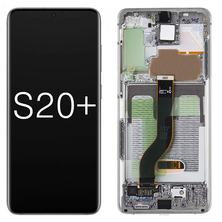 for Samsung Galaxy S20 Plus 5G G986 Phone Display LCD OLED Full Size Screen with Frame Replacement