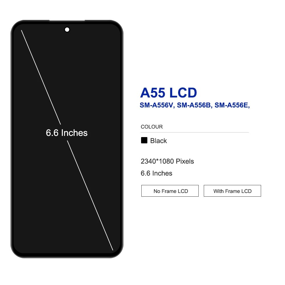 Mobile Phone LCDs Samsung A55 5G lcd screen wholesale for Samsung A55 display pantallas for Samsung A55 A556 screen replacement
