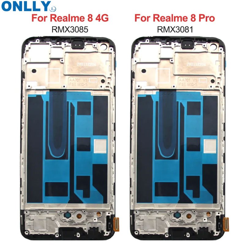 Super AMOLED original realme 8 screen replacement pantalla de realme 8 lcd mobile phone lcds For realme 8 4g display